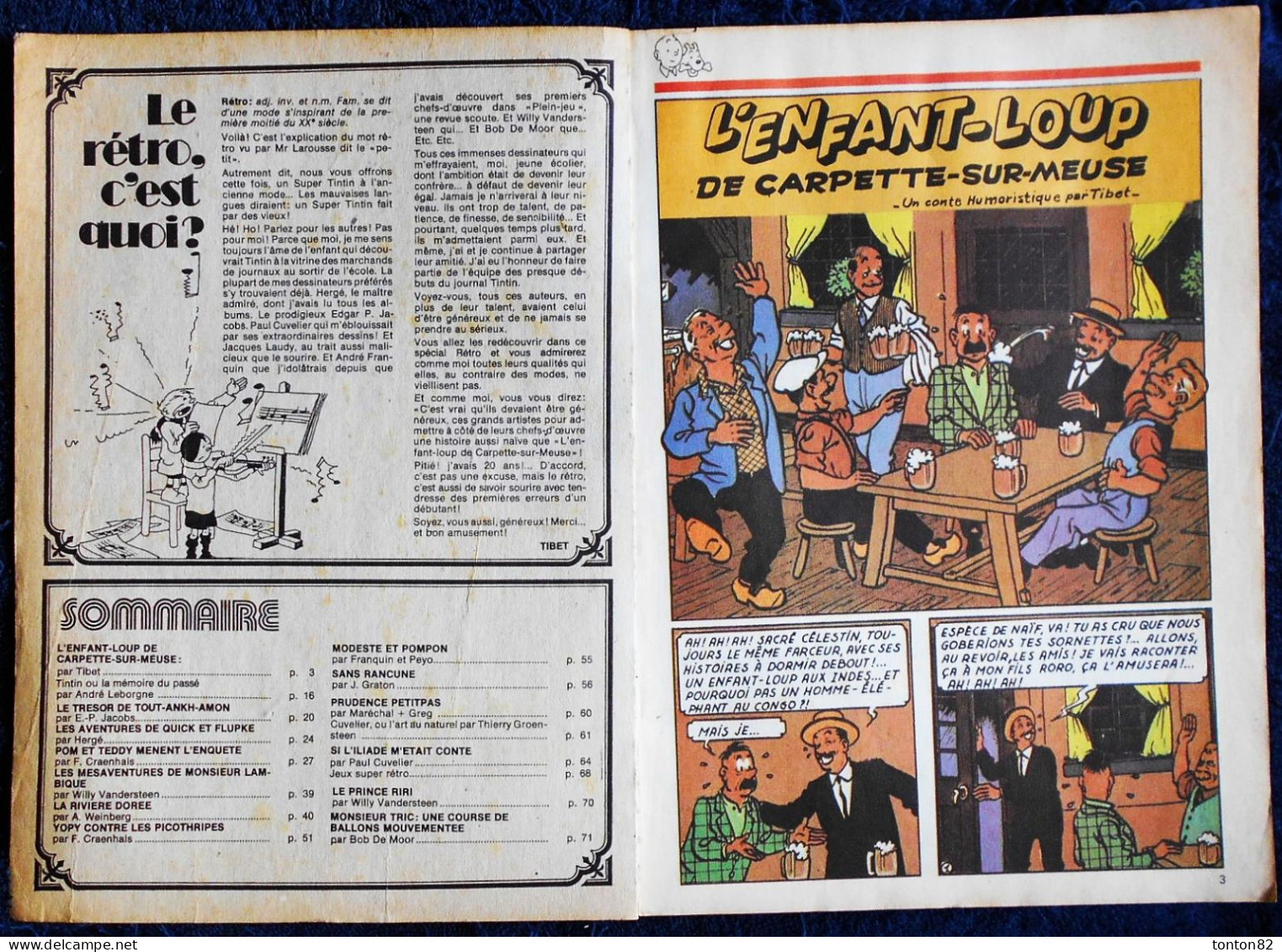 SUPER TINTIN RÉTRO - 21 - ( 1983 ) . - Tintin