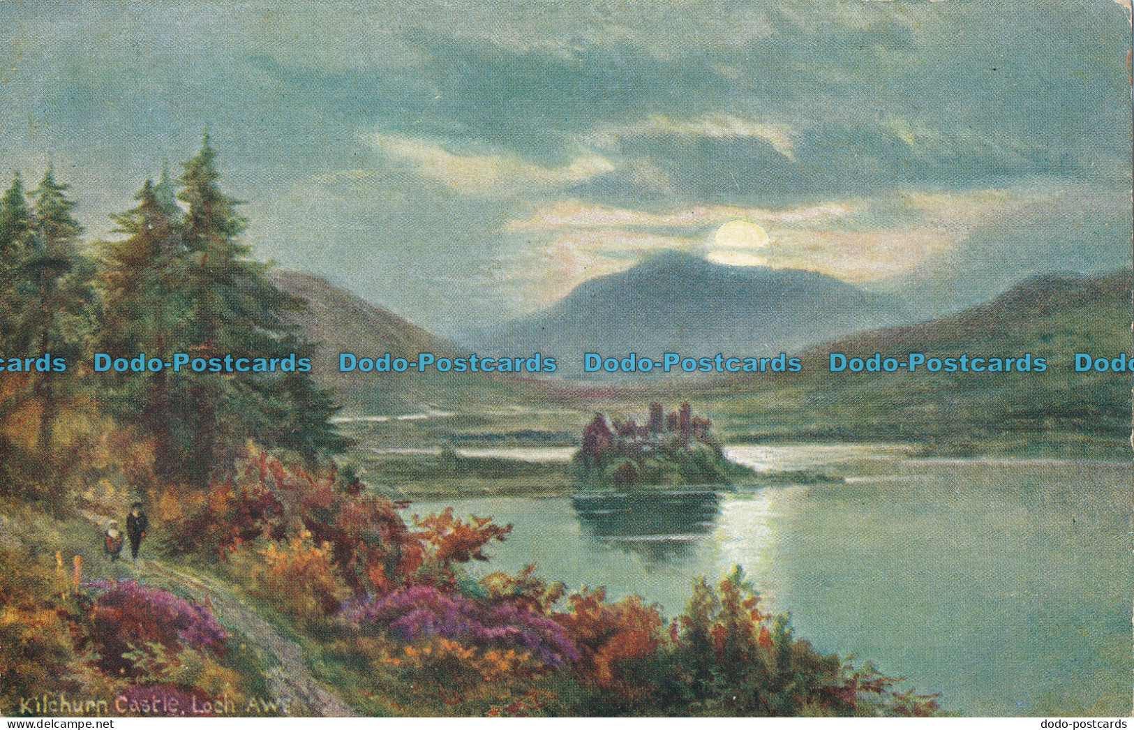 R001926 Kilchurn Castle. Loch Awe. Hildesheimer. 1906 - Monde