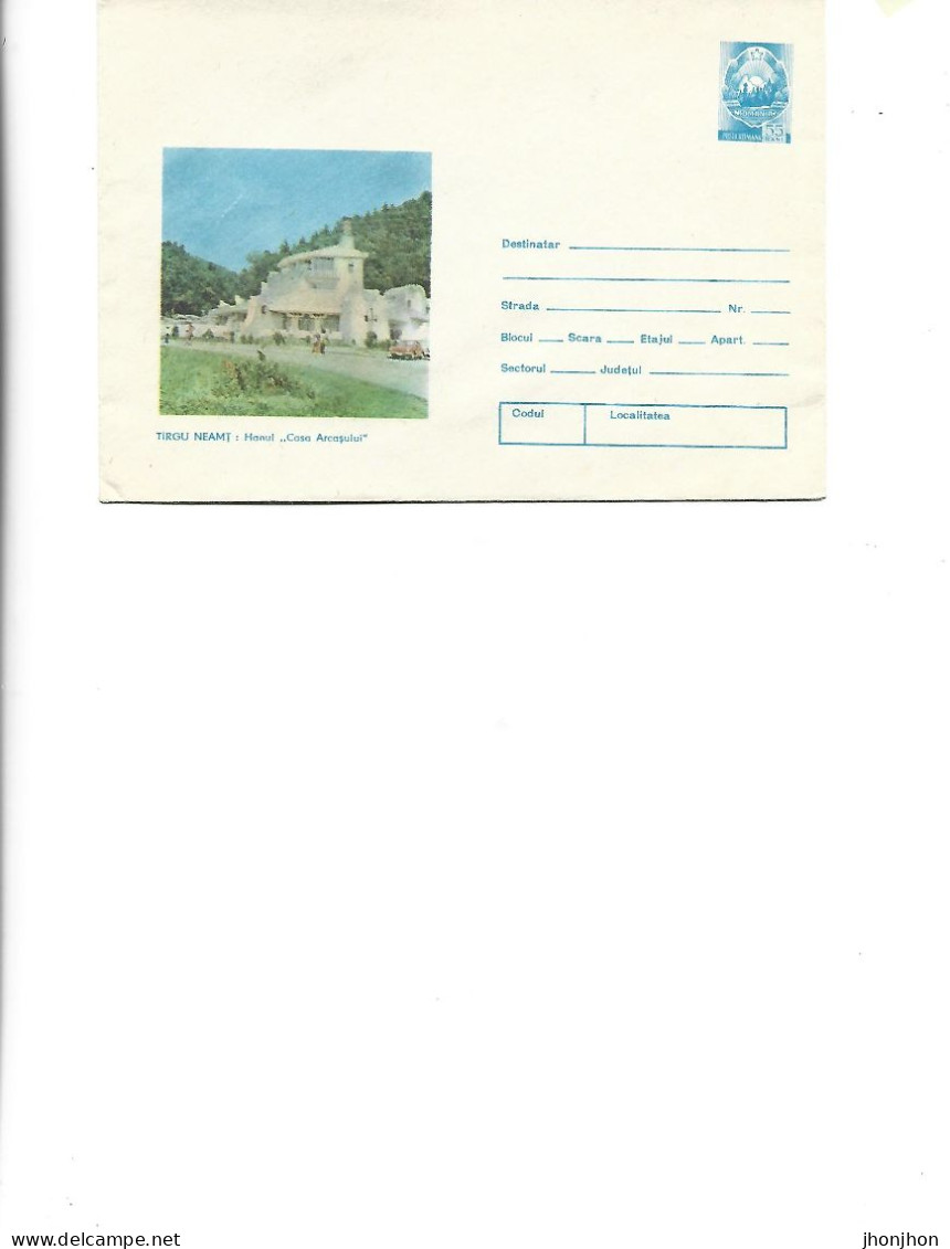 Romania - Postal St.cover Unused 1980(41)  -   Targu Neamt -  "Casa Arcasului" Inn - Postal Stationery