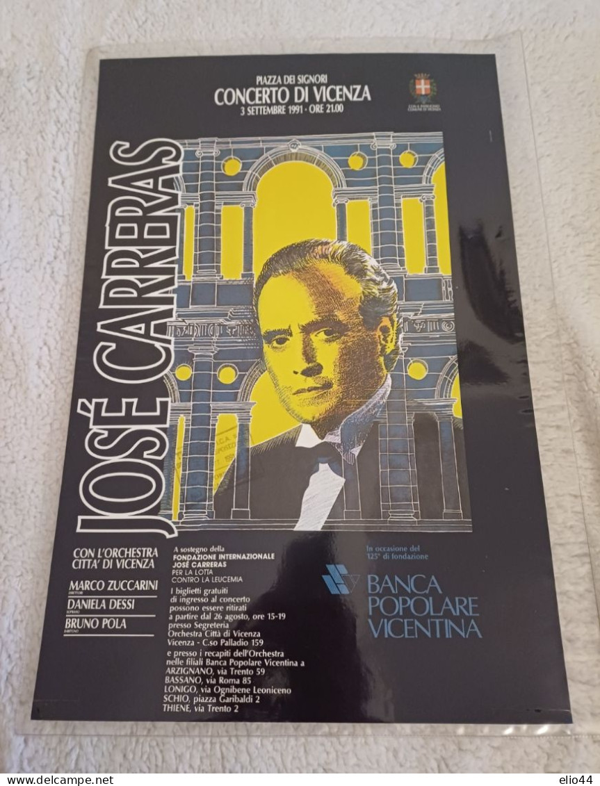 Altri Temi E Collezioni - Poster Concerto - Josè Carreras  - - Sonstige & Ohne Zuordnung