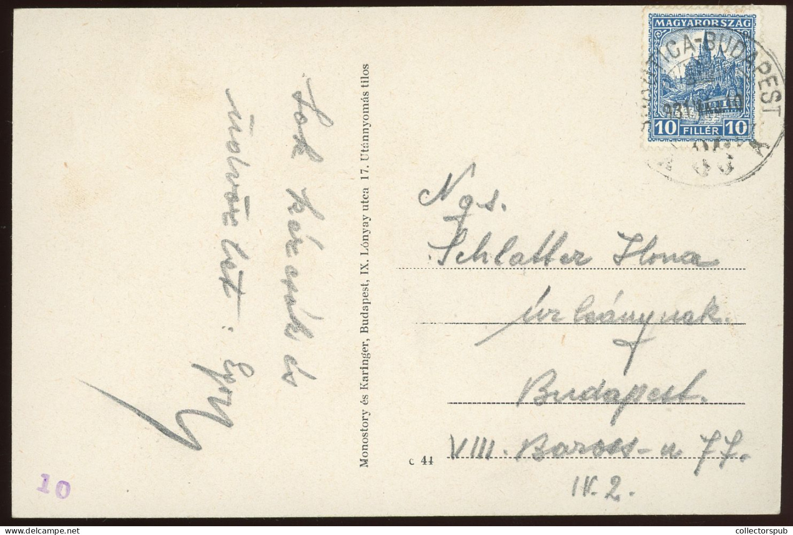 HUNGARY Kunszentmiklős Ld Postcard 1930 - Hongarije