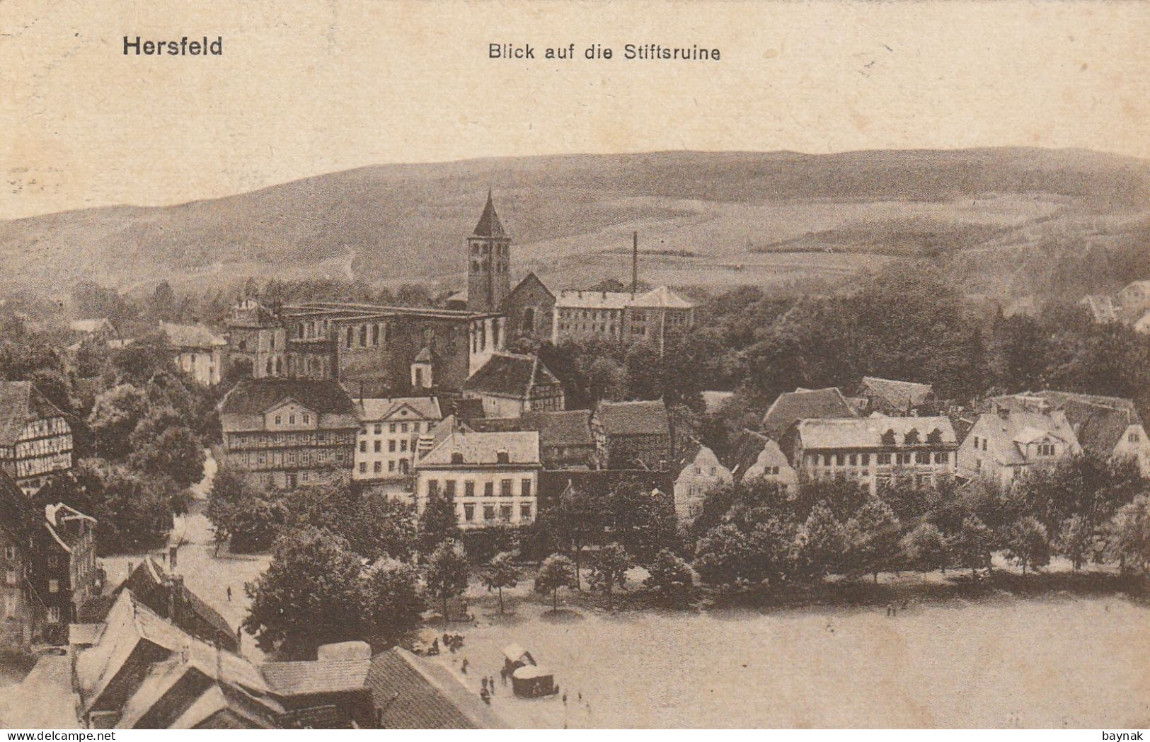 DE416  --   BAD HERSFELD  --  BLICK AUF DIE STIFTSRUINE  --  1920 - Bad Hersfeld