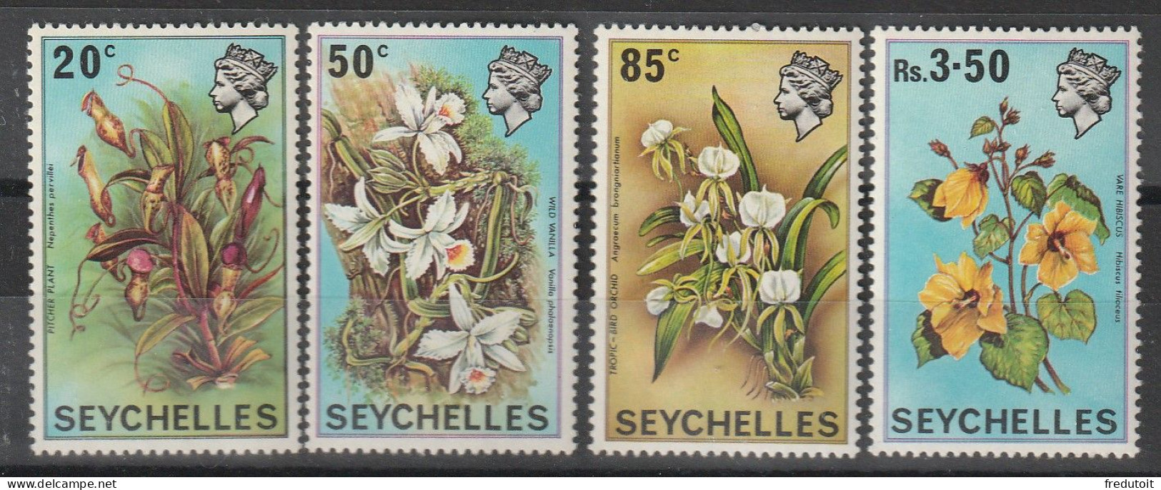 SEYCHELLES - N°275/8 ** (1970) Fleurs - Seychelles (1976-...)