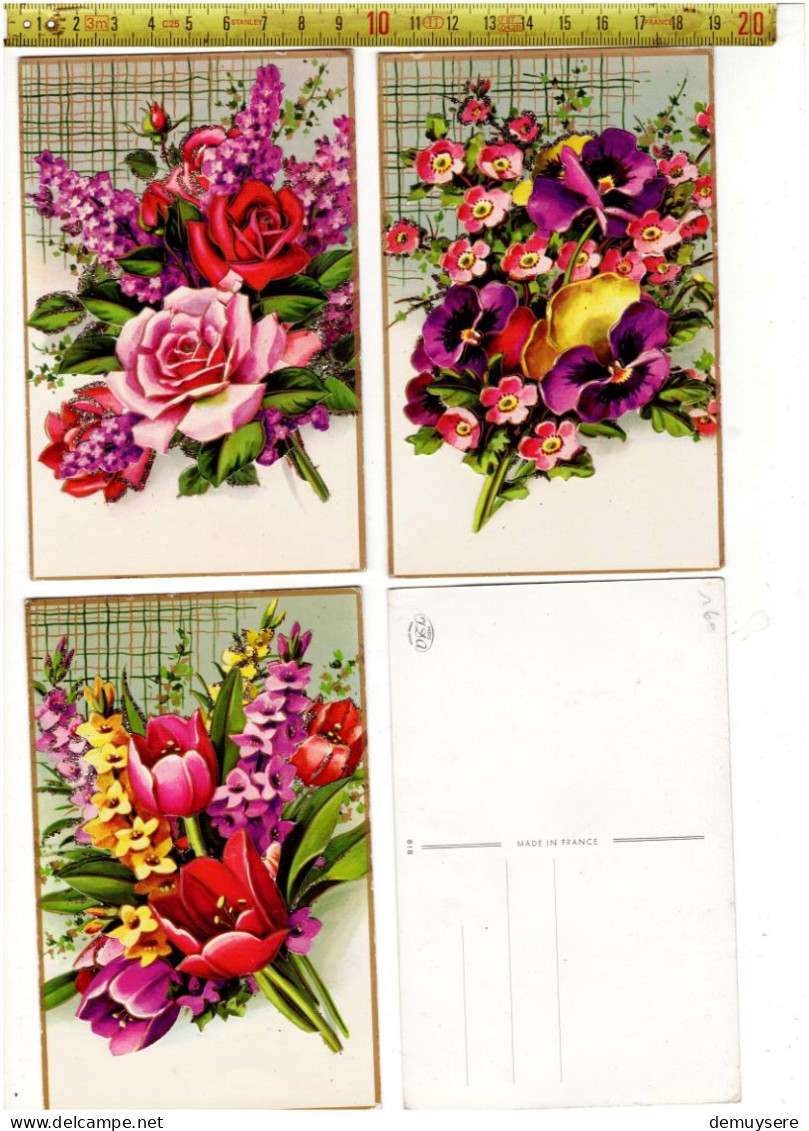 SOLDE 3285 - FLEURS - BLOEMEN - RELIEF - Other & Unclassified