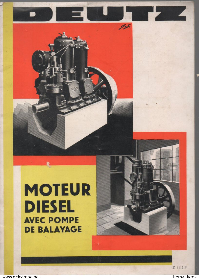 Cologne (Allemagne ), Catalogue Pièces Mécanique DEUTZ  Moteur Diesel   (CAT7219) - Publicités
