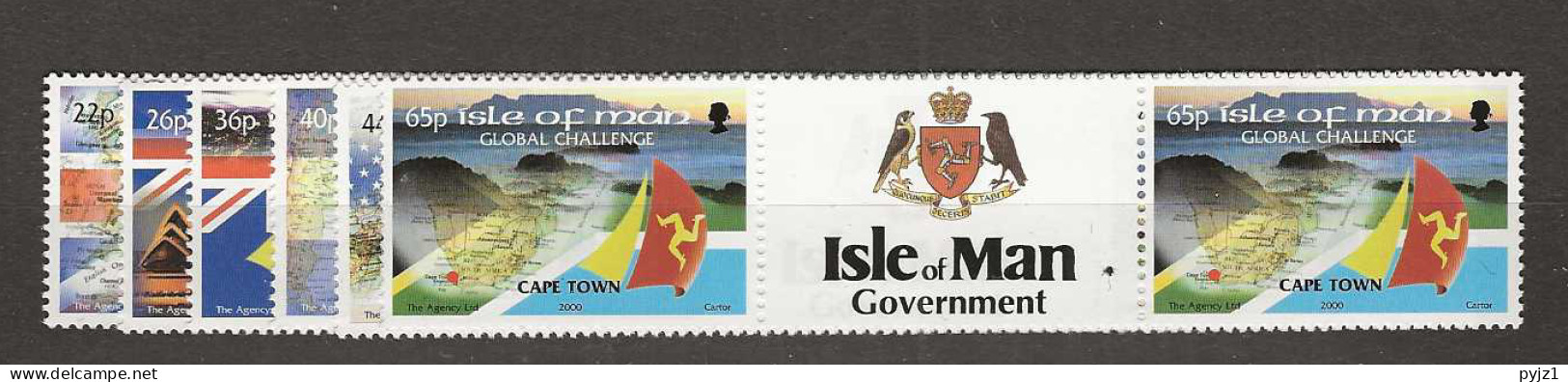 2000 MNH Isle Of Man Mi 883-88 Gutter Pairs Postfris** - Isle Of Man