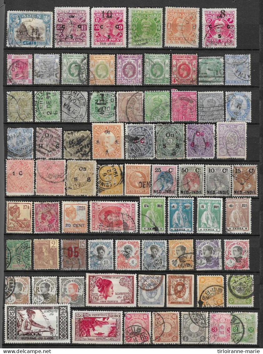 Lot Timbres Monde A Reclasser .tous Etats. - Collections (sans Albums)