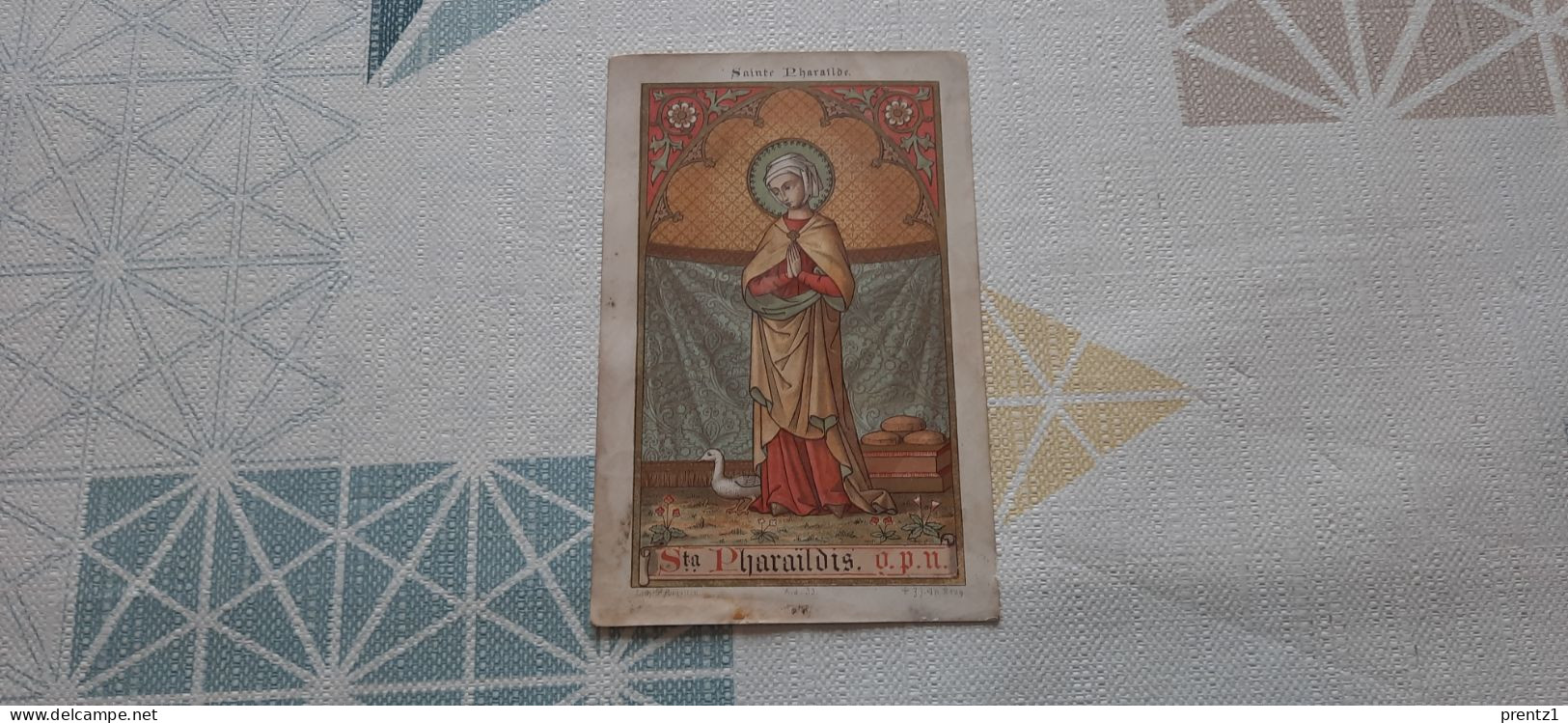 Heilige Saint Pharailde Kaartje - Andachtsbilder