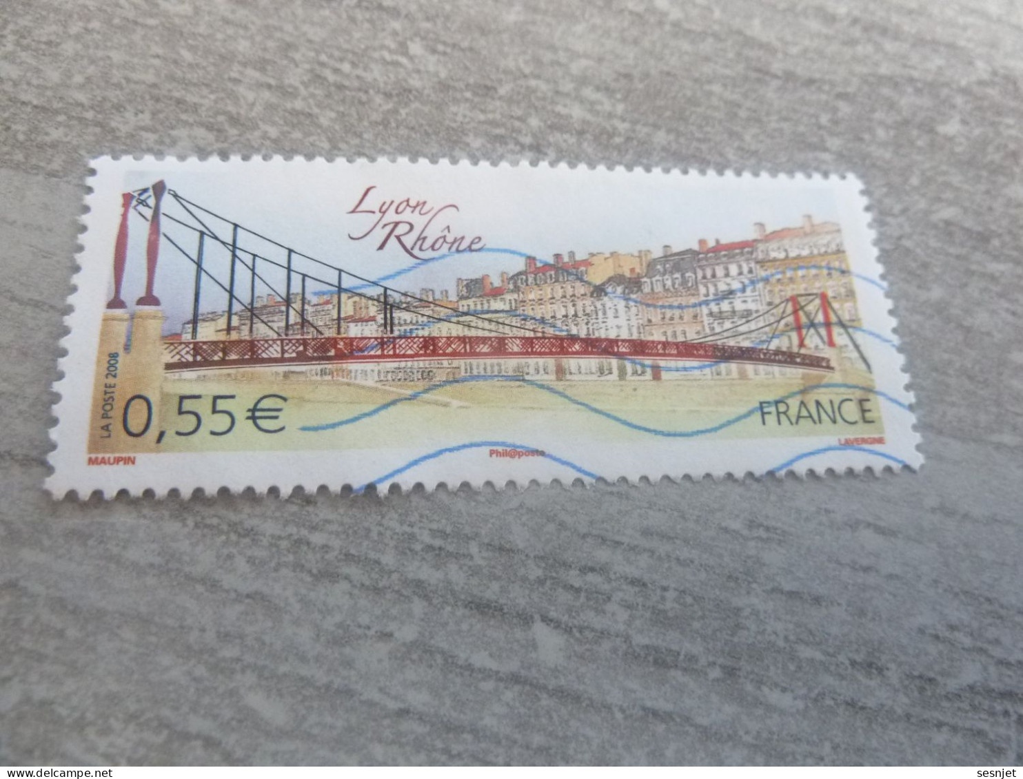 Lyon (Rhône) Passerelle De Saint-Georges Et Immeubles - 0.55 € - Yt 4171 - Multicolore - Oblitéré - Année 2008 - - Usados