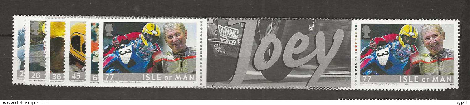 2001 MNH Isle Of Man Mi 921-28 Gutter Pairs Postfris** - Man (Ile De)