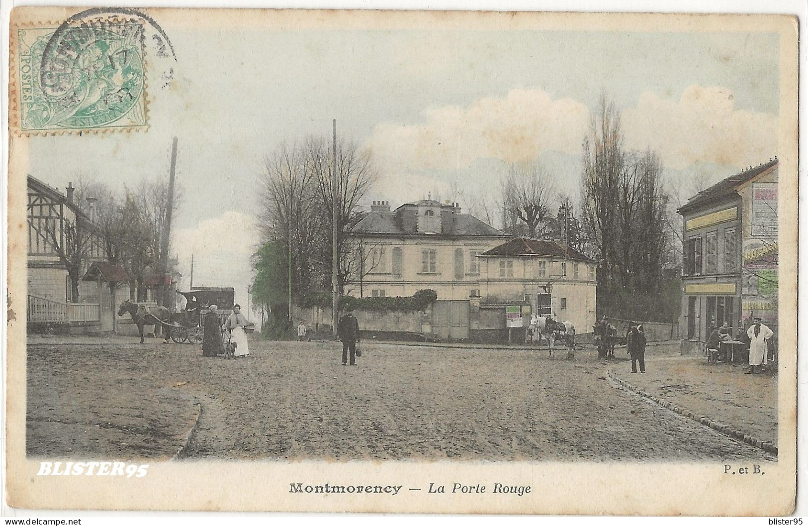Montmorency (95) La Porte Rouge , Envoyée En 1908 - Montmorency