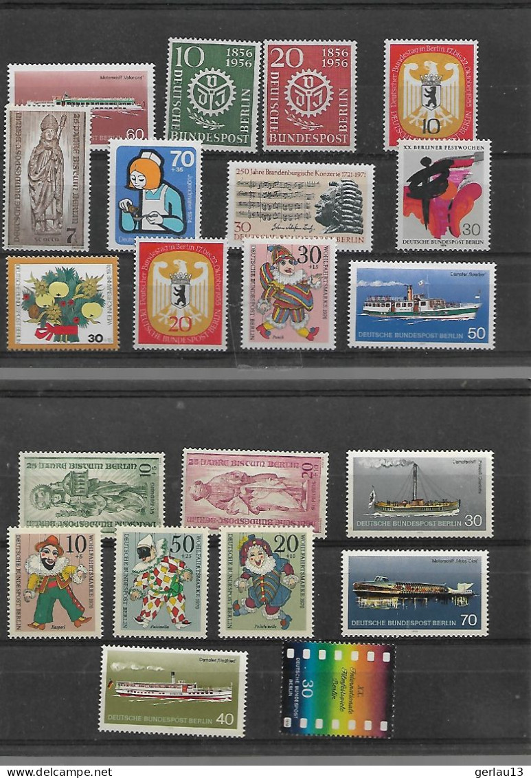 PETIT NEUFS SANS CHARNIERE  **  BERLIN - Lots & Kiloware (mixtures) - Max. 999 Stamps