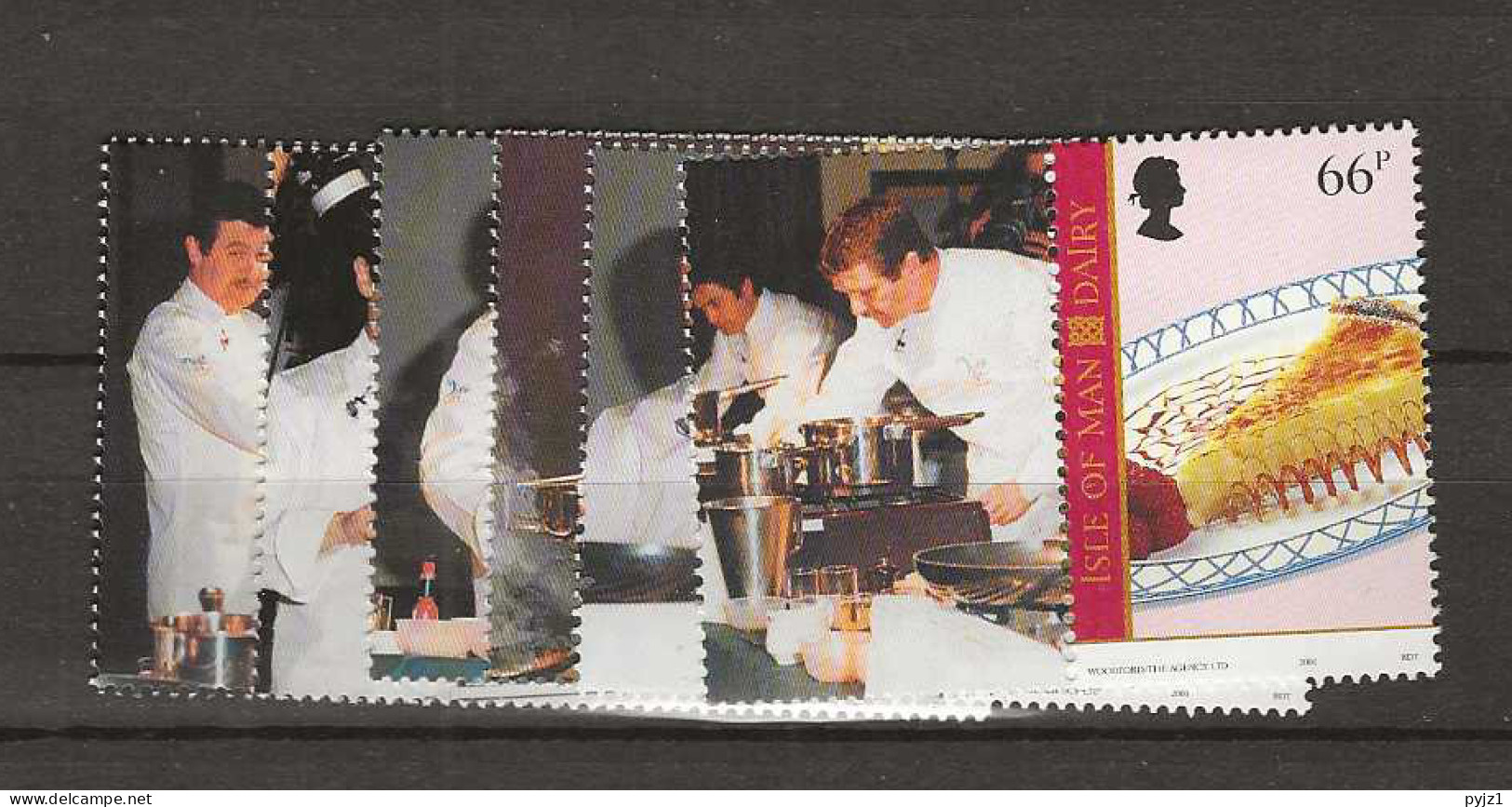 2001 MNH Isle Of Man Mi 932-37 With Tabs Postfris** - Isle Of Man