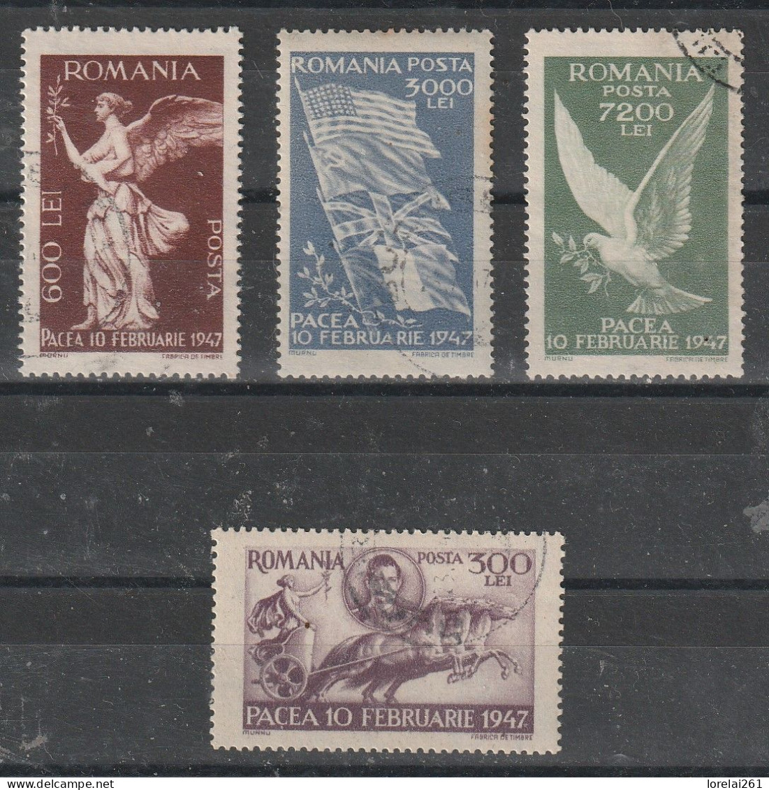1947 - Commemoration De La Paix Mi No 1024/1027 - Oblitérés