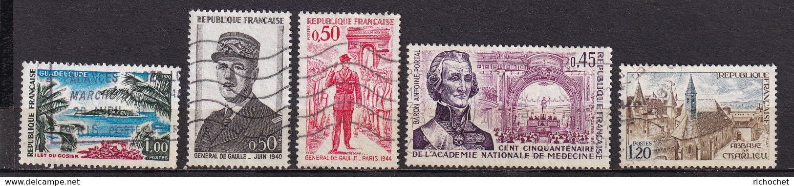 France  1646 + 1695 + 1697 + 1699 + 1712 ° - Used Stamps