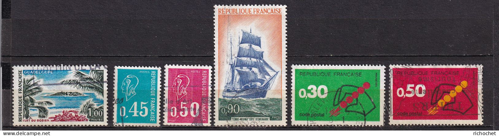 France  1646 + 1663 + 1664 + 1717 + 1719 + 1720 ° - Used Stamps