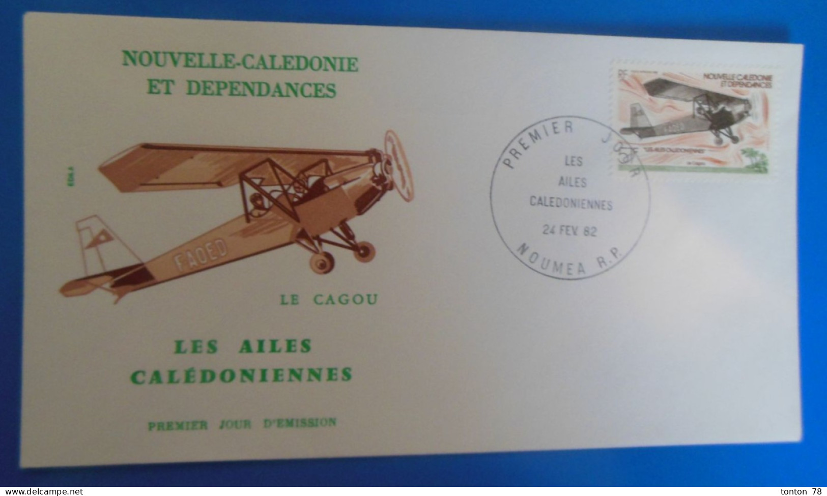 LETTRE 1 Er JOUR DE NOUVELLE CALEDONIE -    1982 - FDC