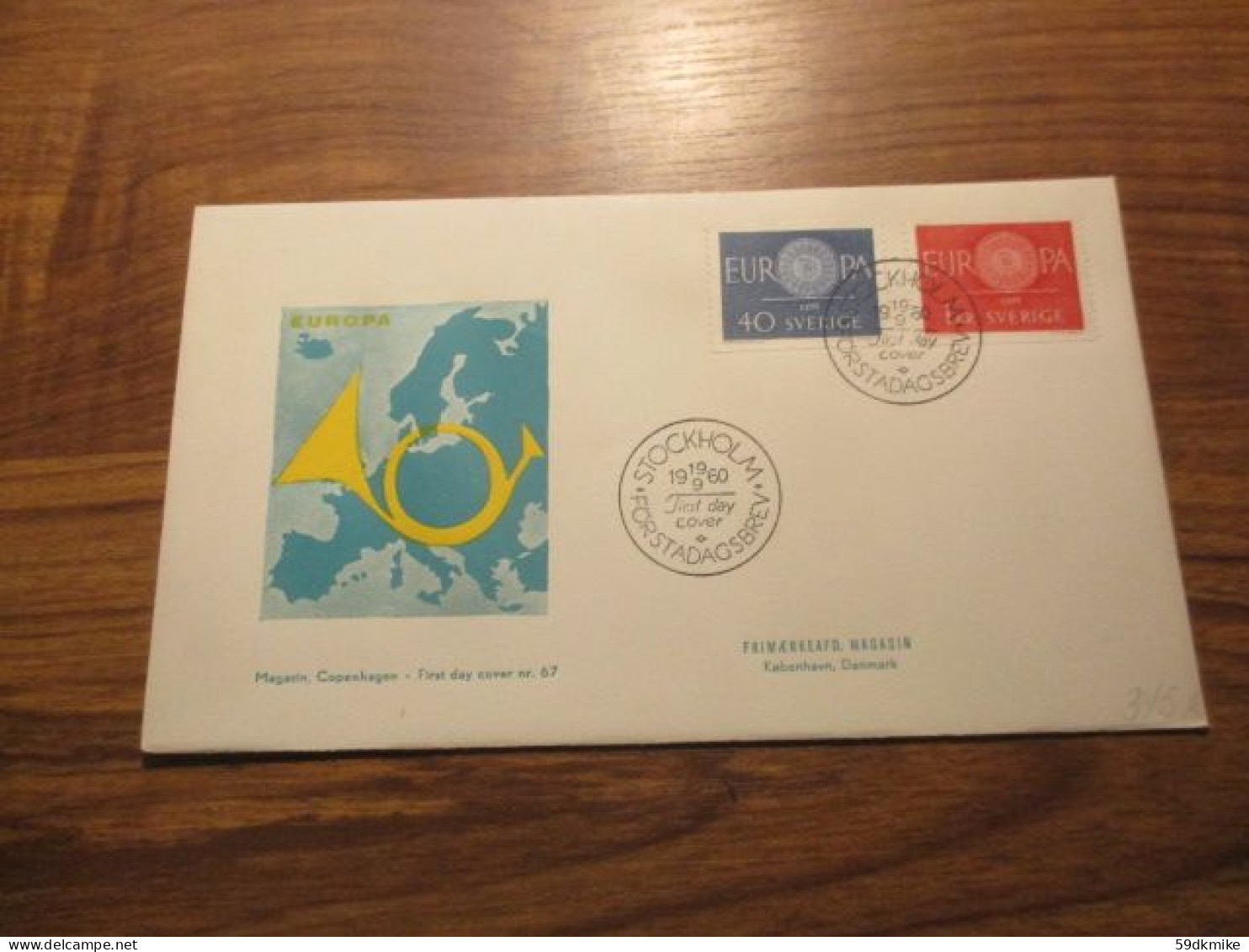 FDC - 1er Jour - Suède - 1960 - Europa - FDC