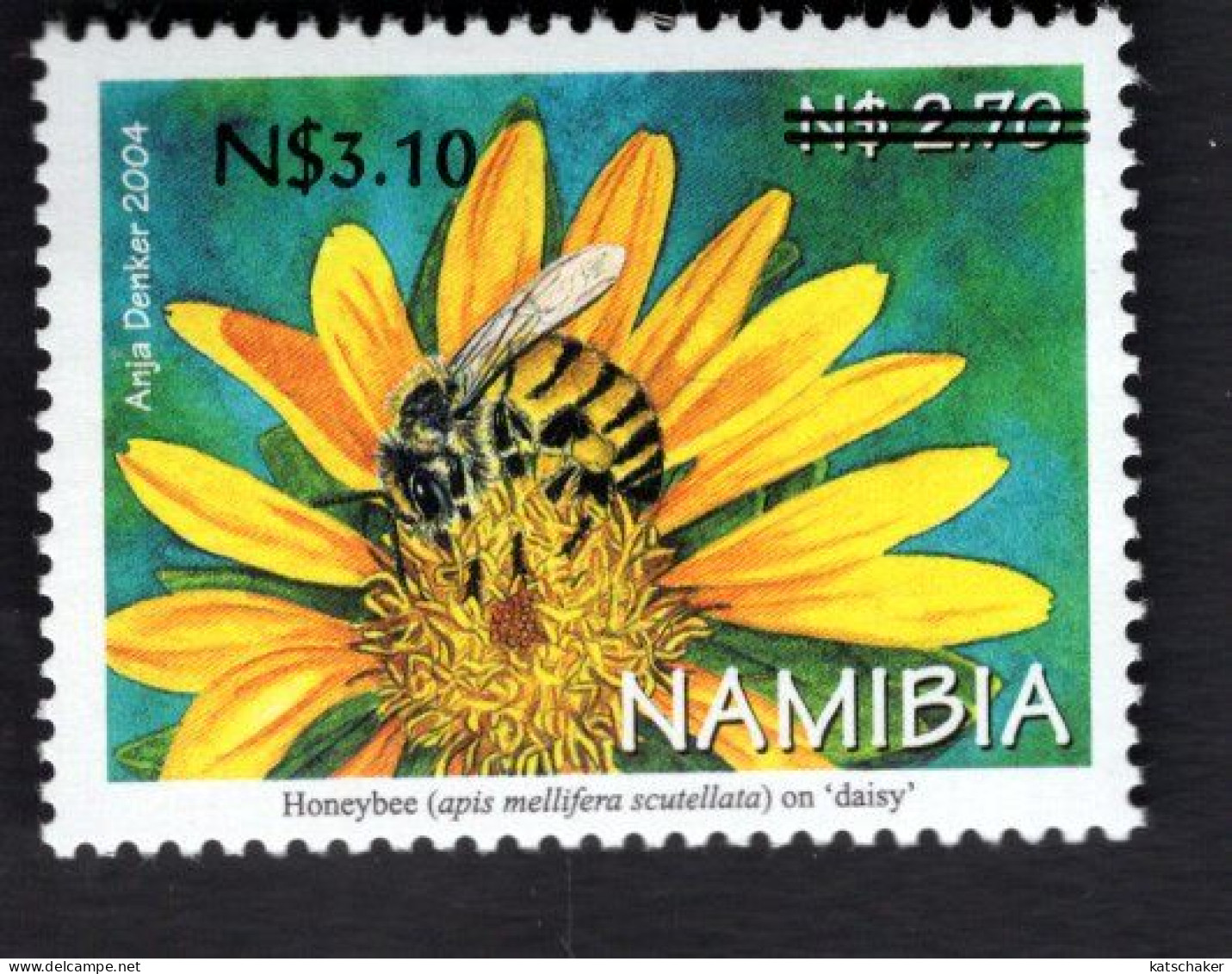 2031339011 2006 SCOTT 1086 (XX) POSTFRIS MINT NEVER HINGED -  HONEYBEES ONF FLOWERS - 1030 SURCHARGED - Namibie (1990- ...)