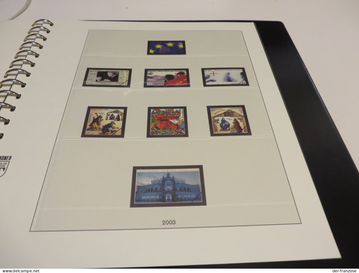 DEUTSCHLAND  2001 Bis 2003  LINDNER VORDRUCK Neuwertige Erhaltung  Im  RINGBINDER - Binders With Pages