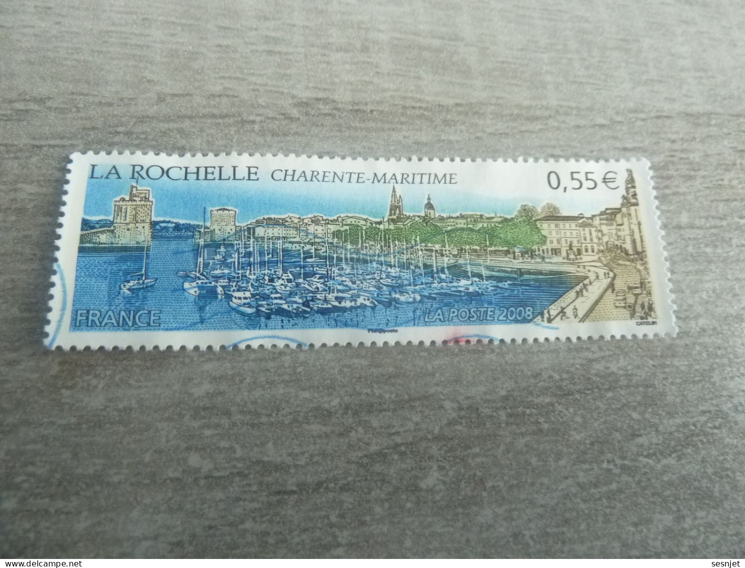 La Rochelle (Charente-Maritime) Le Port Et La Ville - 0.55 € - Yt 4172 - Multicolore - Oblitéré - Année 2008 - - Gebraucht