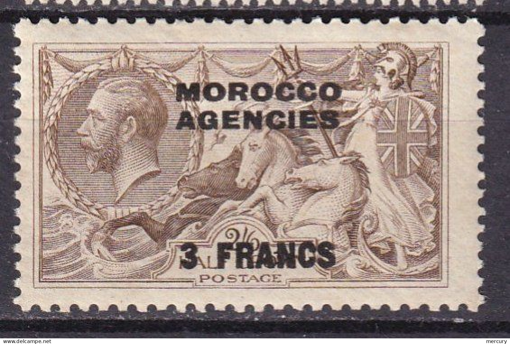 MAROC ANGLAIS - 3 F. Sur 2/6 TTB - Morocco Agencies / Tangier (...-1958)