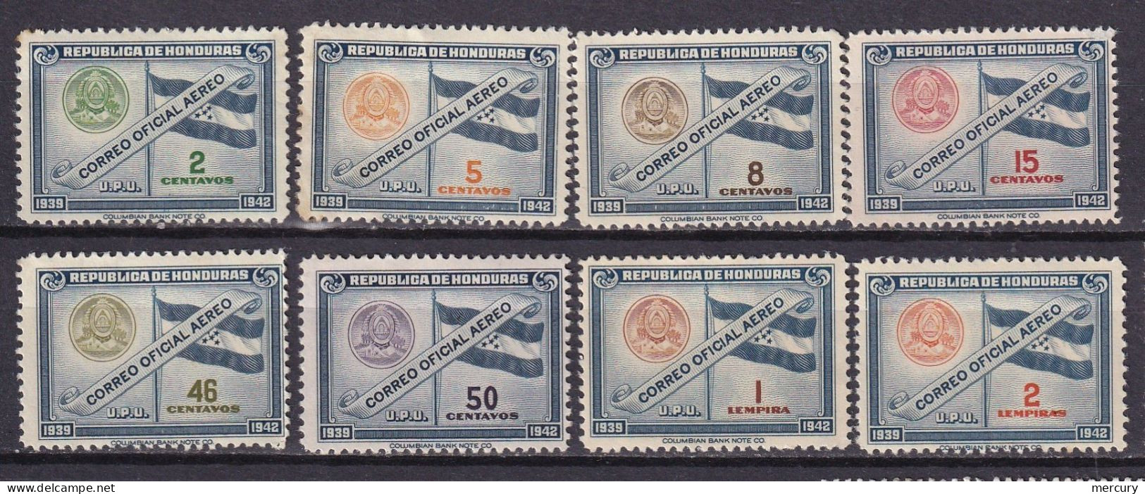 HONDURAS - Série De Service Pour La Poste Aérienne De 1939 TTB - Honduras