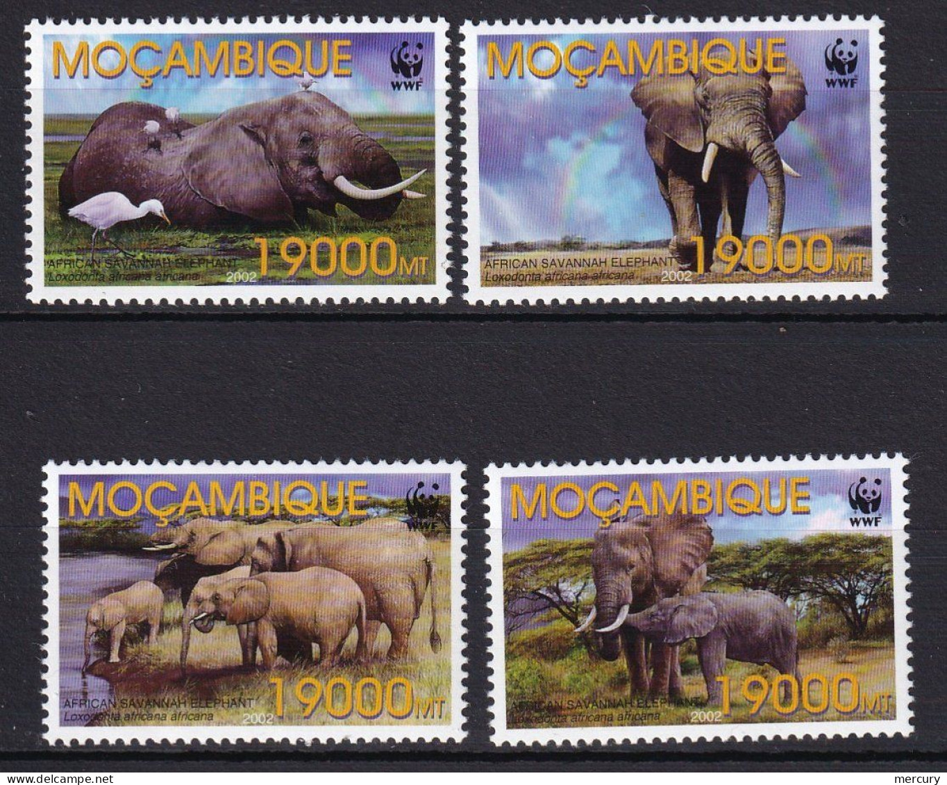 MOZAMBIQUE - WWF Série Des éléphants TTB - Mozambique