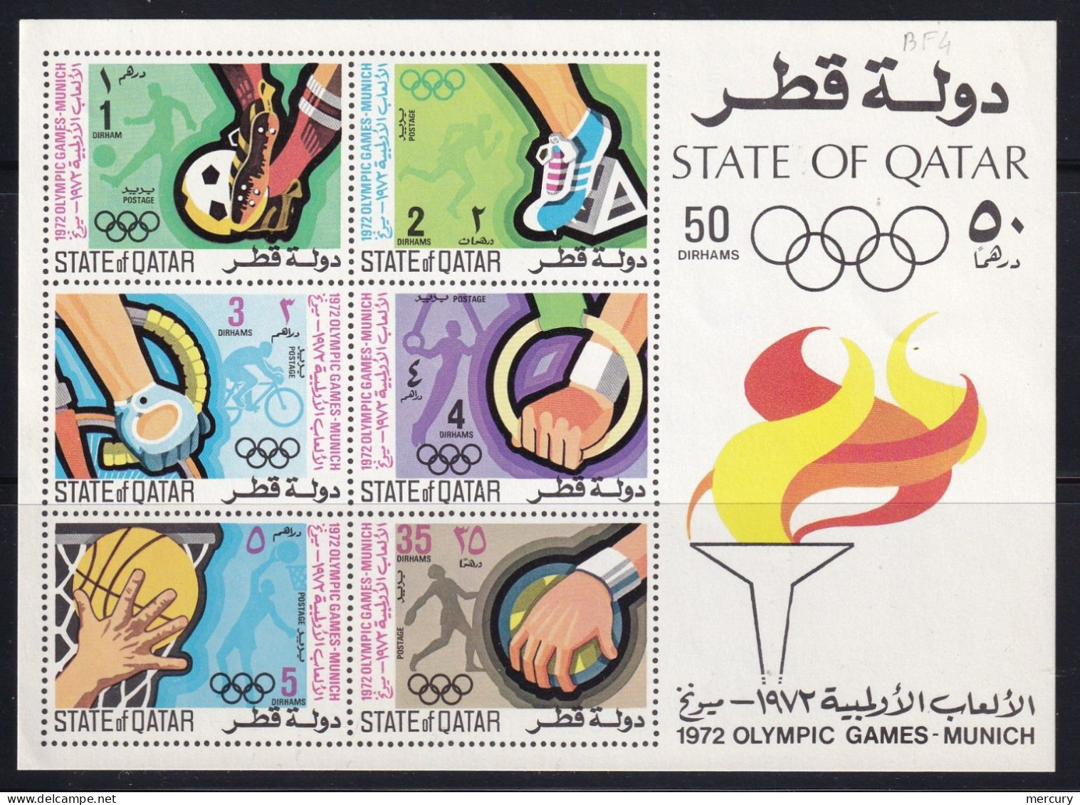 QATAR - Bloc Pour Les Jeux Olympiques De 1972 TTB - Qatar