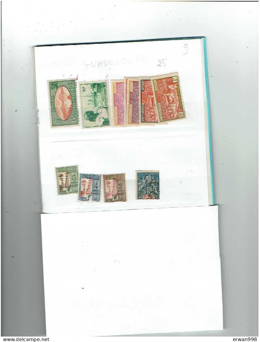 GUADELOUPE- 11 Timbres Avant 1947 Vrac 2e Choix 1300 - Neufs