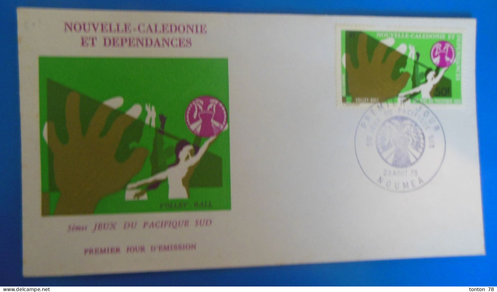 LETTRE 1 Er JOUR DE NOUVELLE CALEDONIE -    1975 - FDC