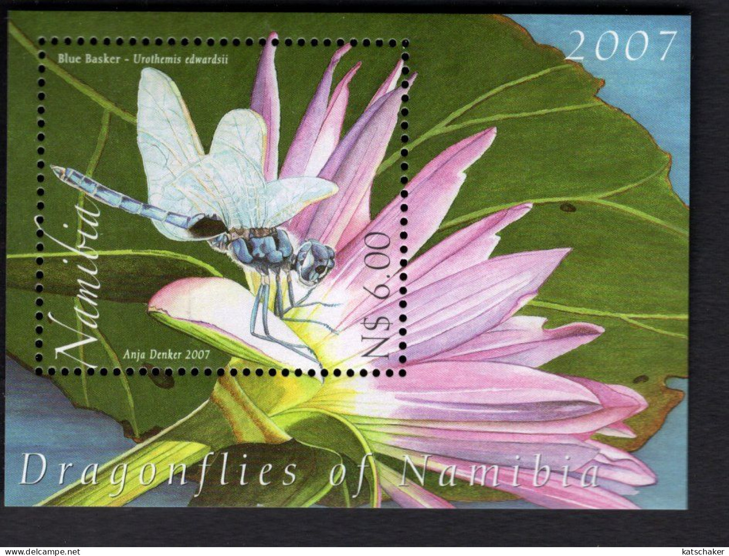 2031339683 2007 SCOTT 1124 (XX) POSTFRIS MINT NEVER HINGED -  FAUNA - DRAGONFLIES FLOWERS - Namibie (1990- ...)