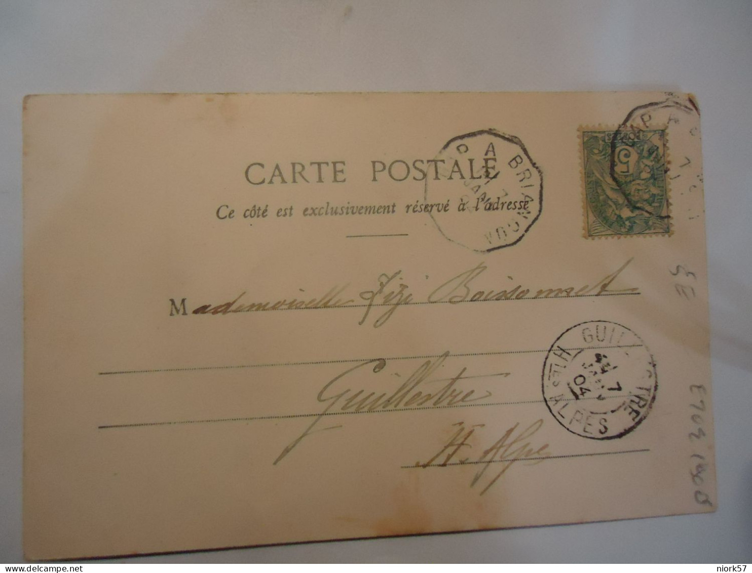 FRANCE  POSTCARDS 1904 FLEURS D'HIVER  POSTMARK STAMPS - Autres & Non Classés