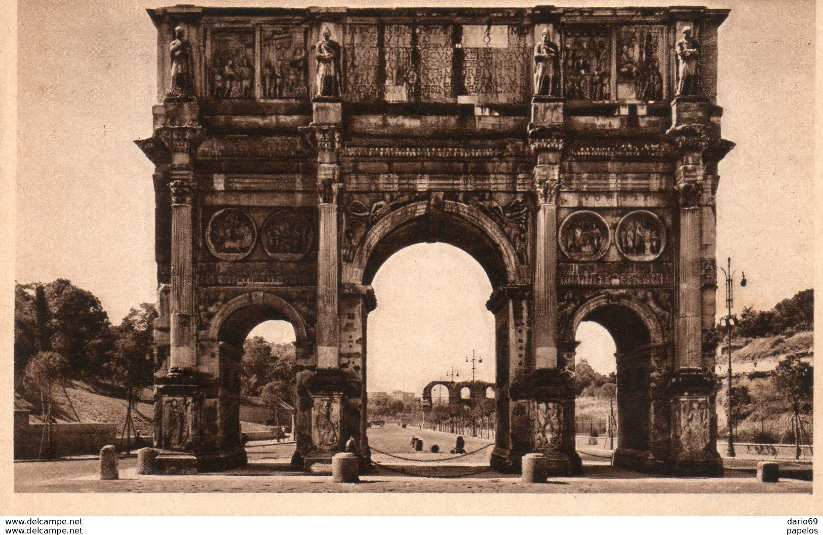 1937 CARTOLINA CON ANNULLO ROMA - Autres Monuments, édifices