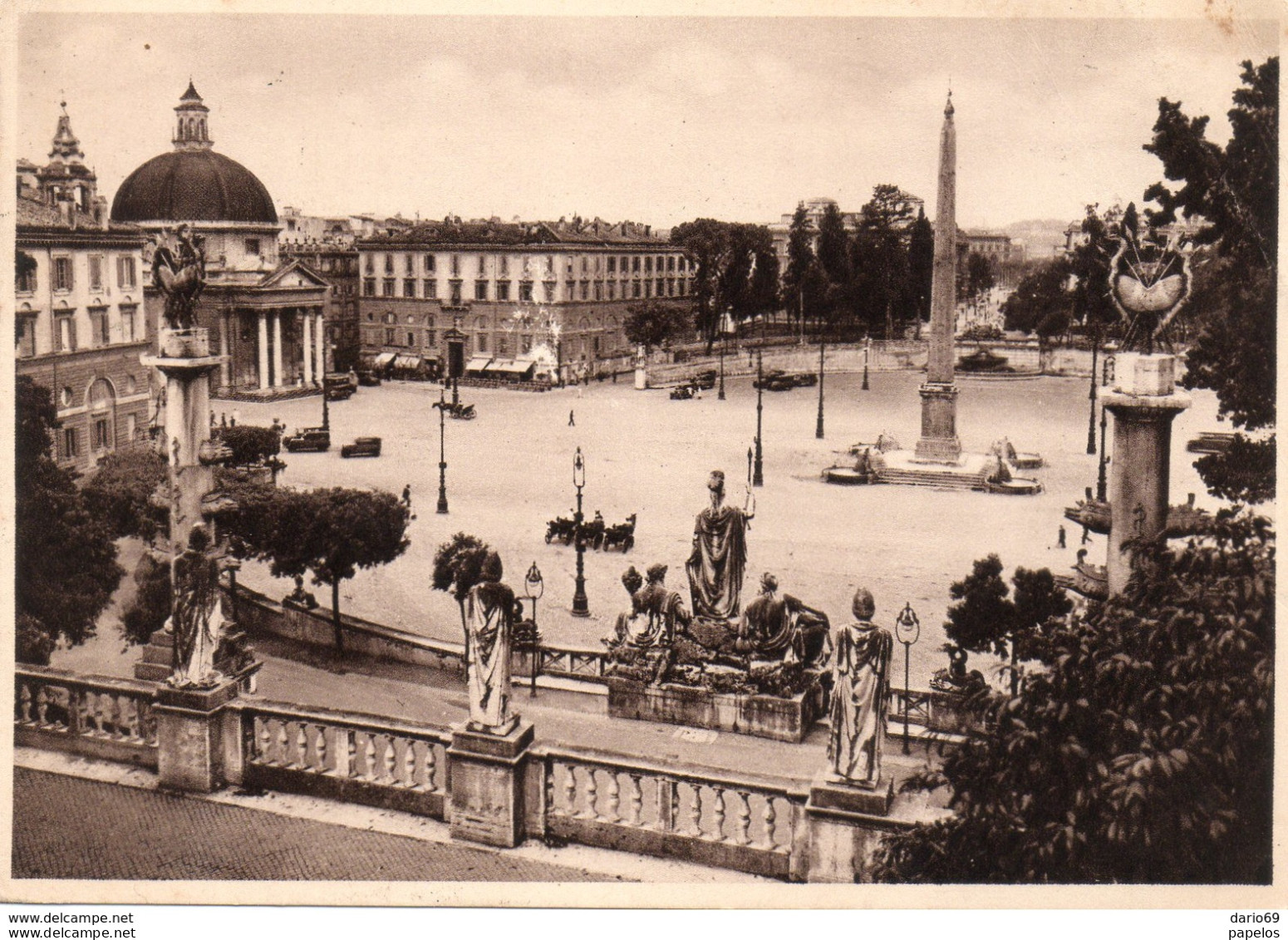 1937 CARTOLINA CON ANNULLO ROMA - Autres Monuments, édifices