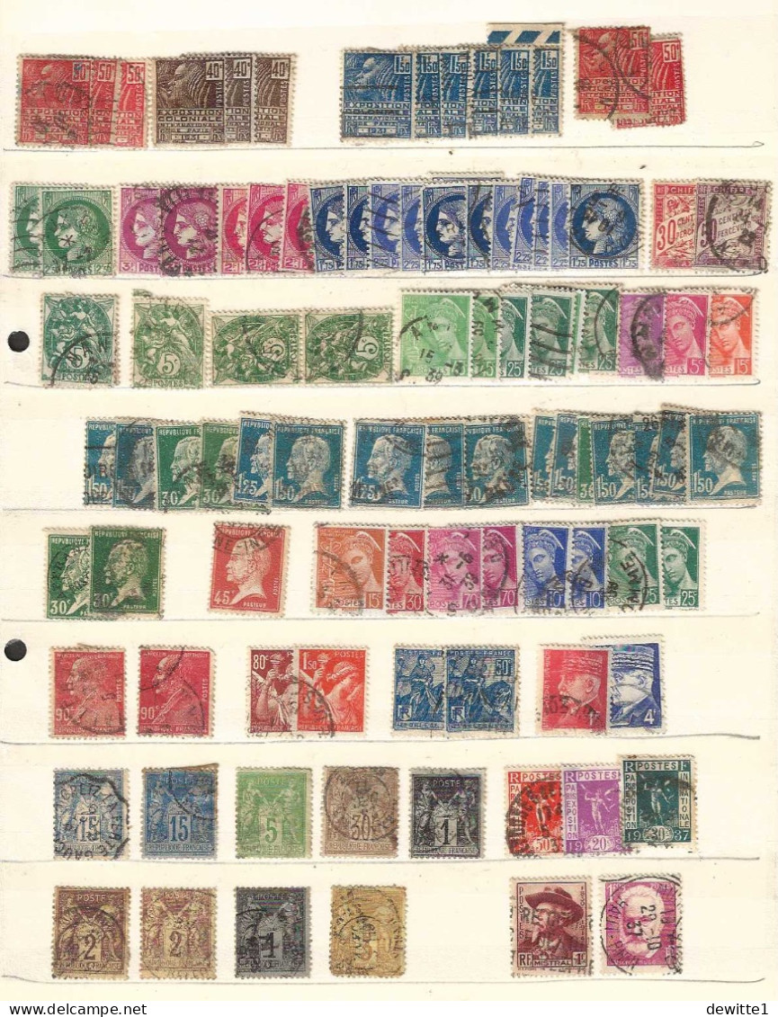 FRANCE. LOT De 215 Timbres   Voir Scans - Sammlungen