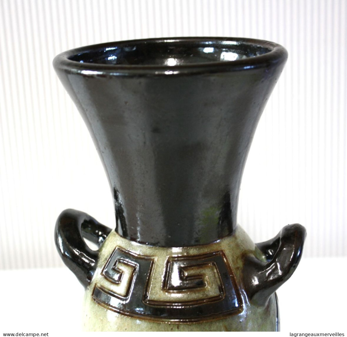 E2 Ancien Vase - Décor Oriental - Egypte - Grès - Signé Dubois - Rare - Art Déco - Dubois (BEL)