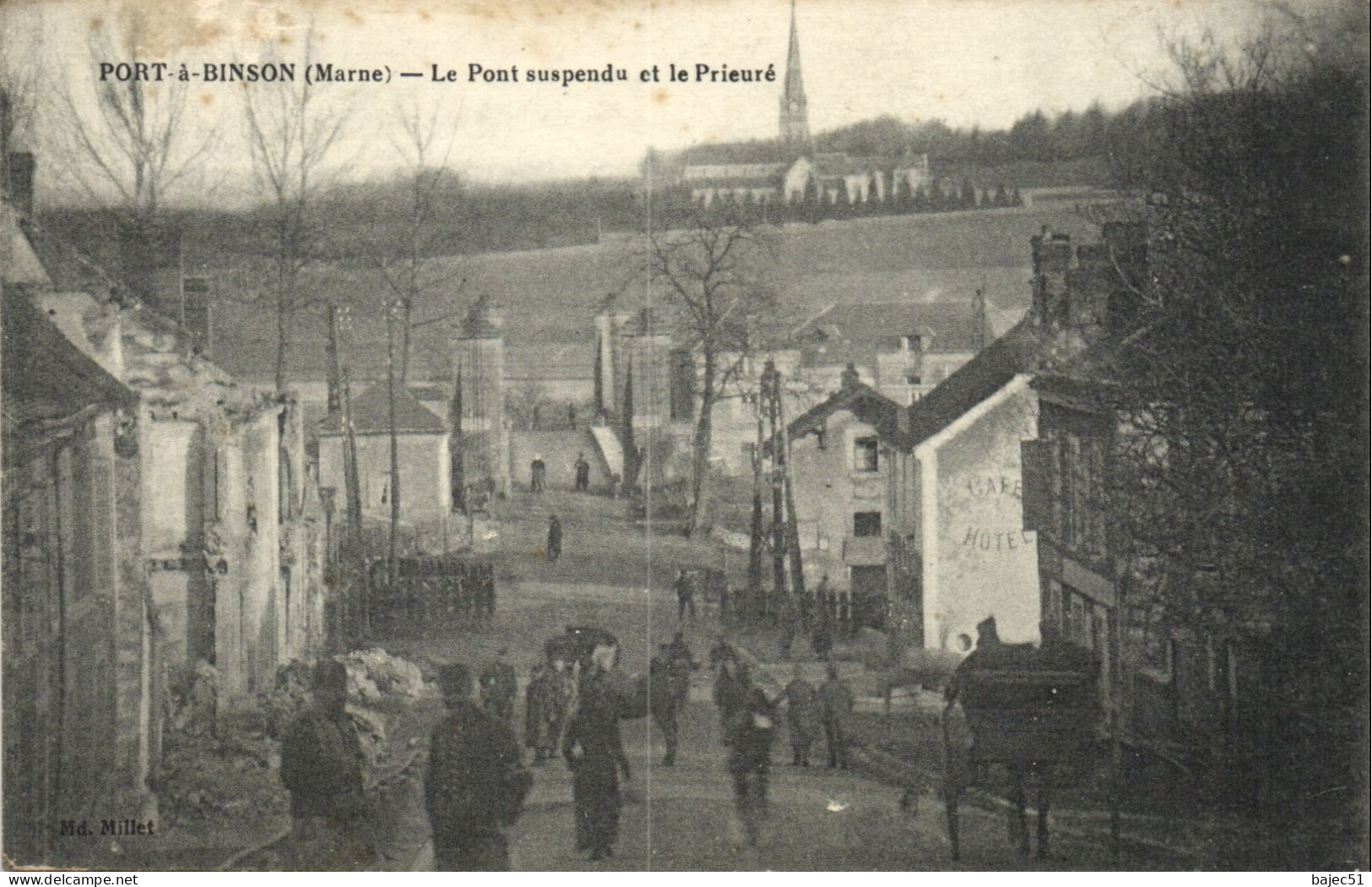 Port à Binson - Le Pont Suspendu Et Le Prieuré - Autres & Non Classés