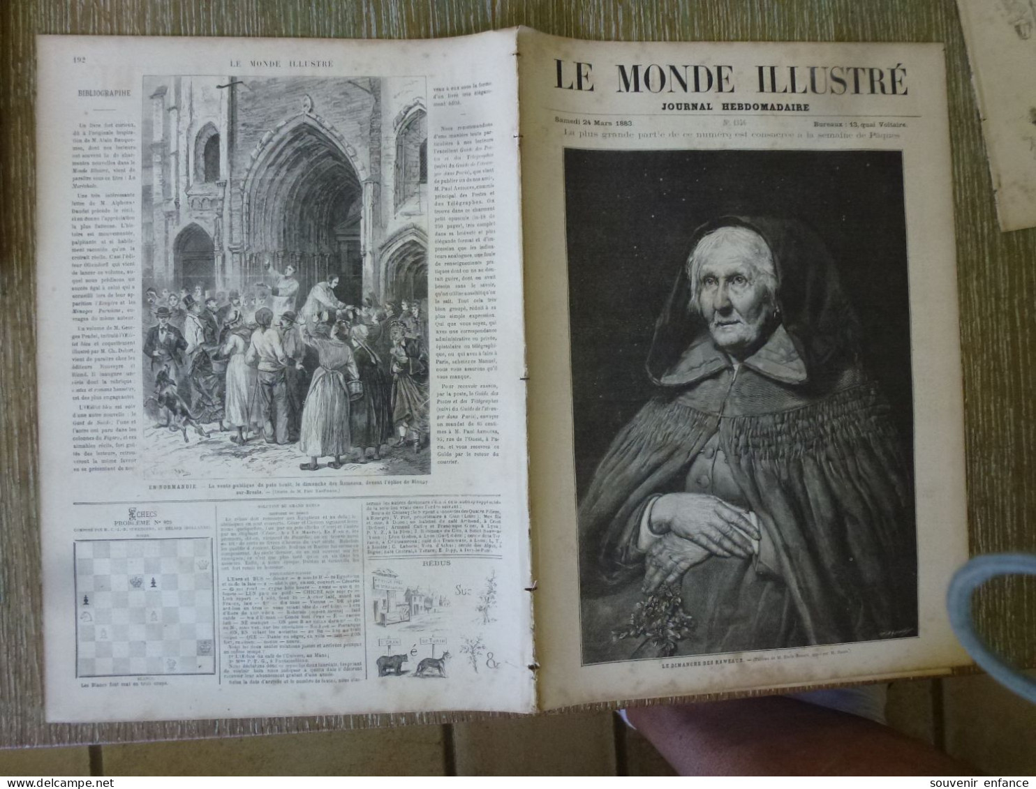 Le Monde Illustré Mars 1883 Dimanche Des Rameaux Autriche Hongrie Empereur Impératrice Blangy Sur Bresle - Tijdschriften - Voor 1900