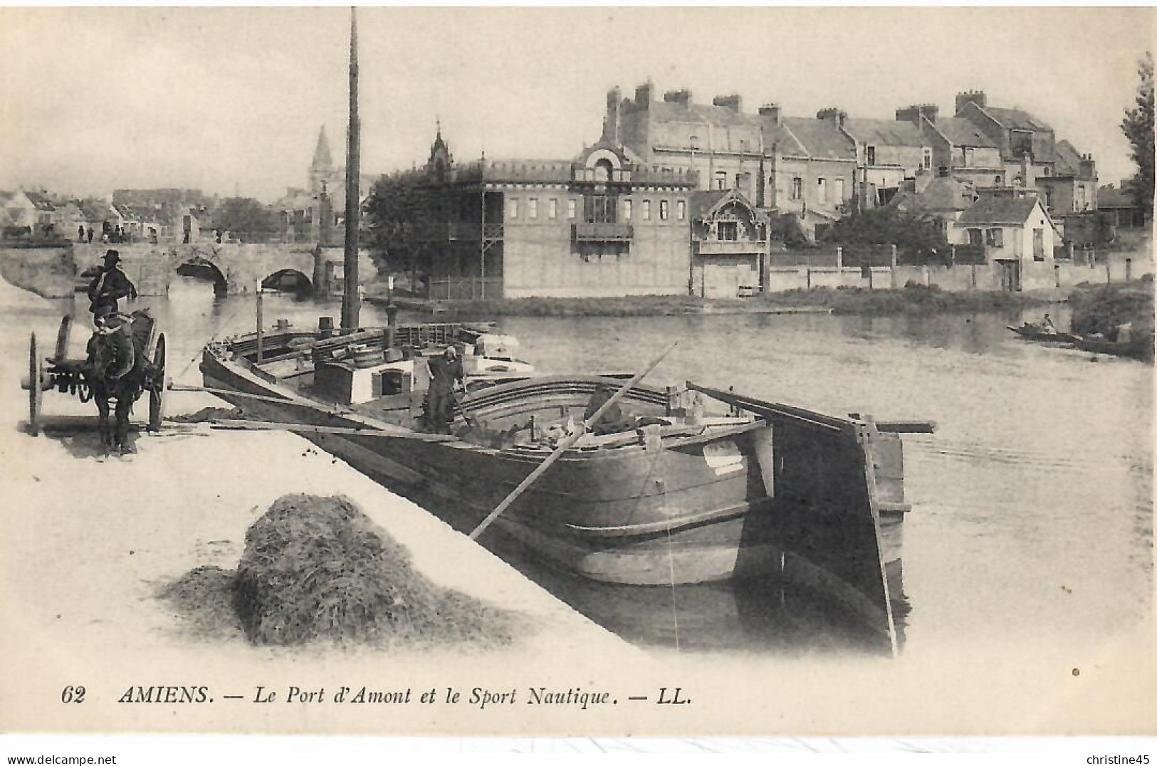 PENICHE   AMIENS LE PORT D ' AMONT ET LE SPORT NAUTIQUE - Houseboats
