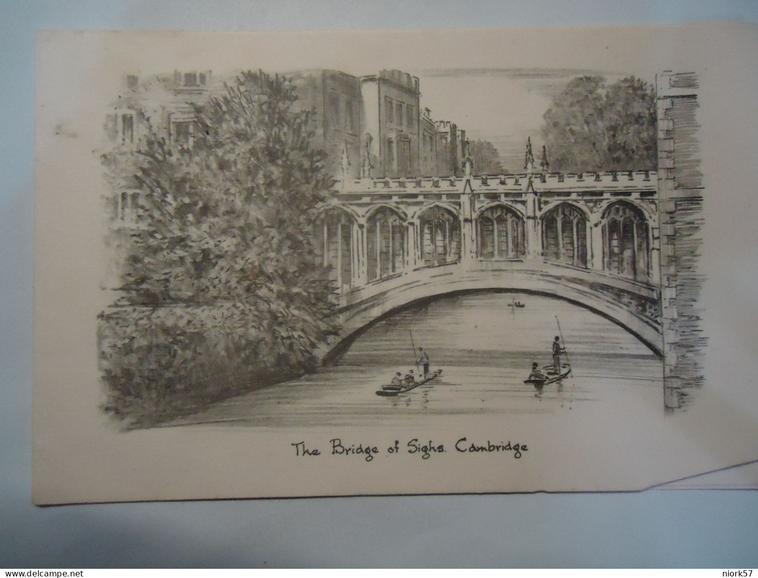 UNITED KINGDOM POSTCARDS  GRAVURE  THE BRIDGE  OF SIGHS GAMBRIDGE - Other & Unclassified