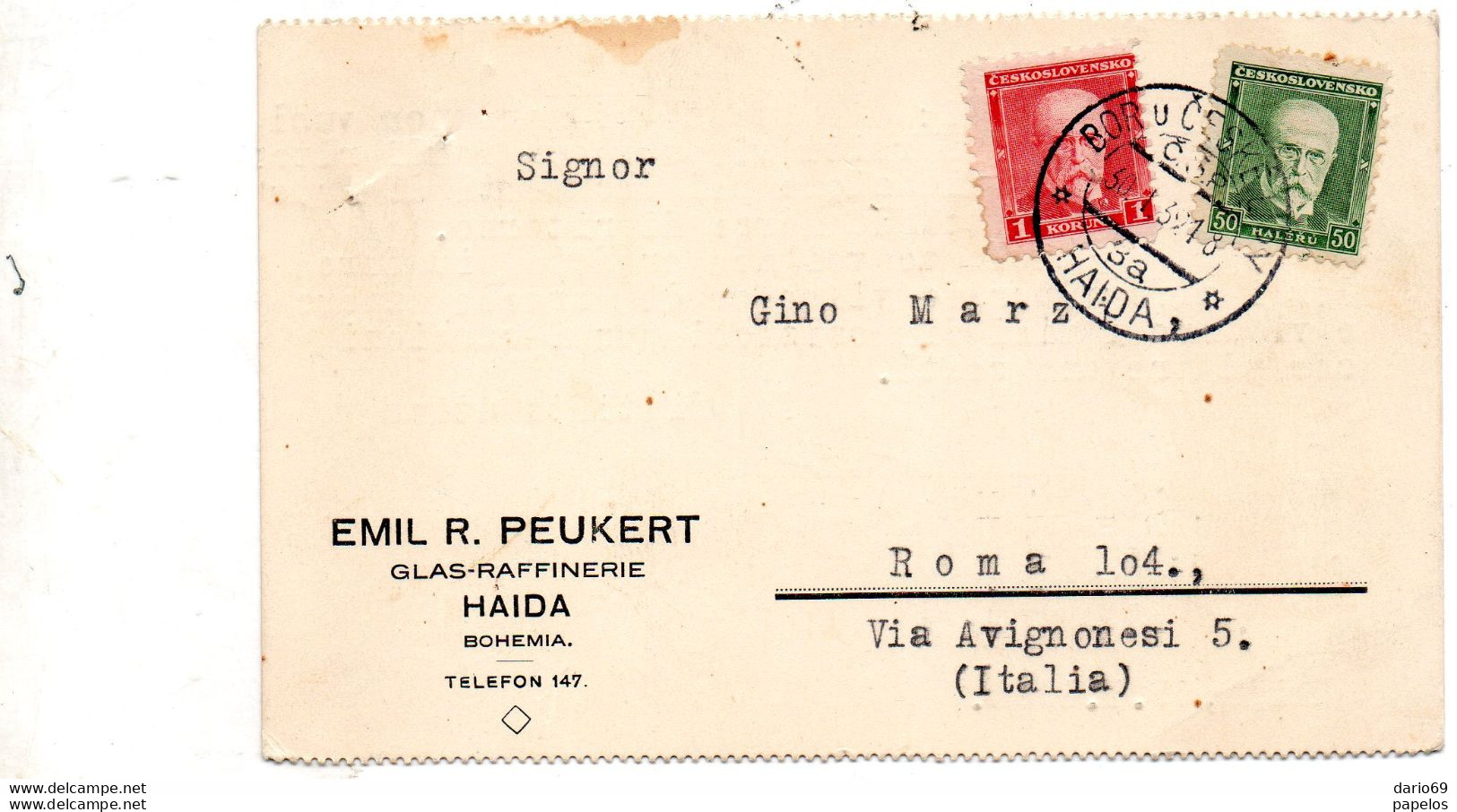 1932 CARTOLINA X ROMA - Lettres & Documents