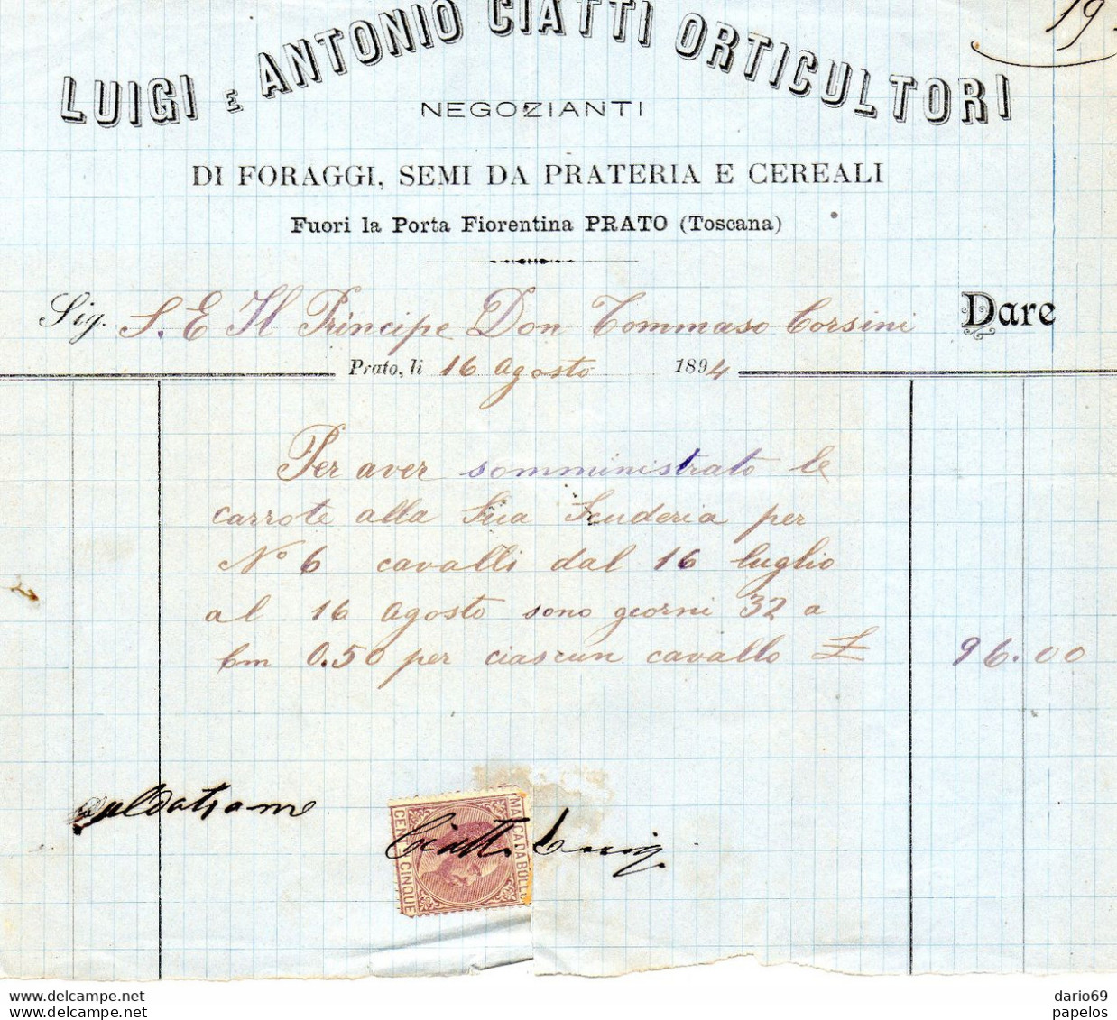 1894 PRATO - ORTICULTORI - Italië