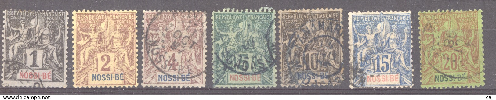 Nossi-Bé  :  Yv   27-33  (o) - Used Stamps