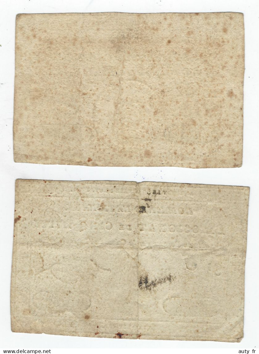 2 Assignats De Cinq Livres NOV 1791 Et JUIN 1792 - Assignats & Mandats Territoriaux