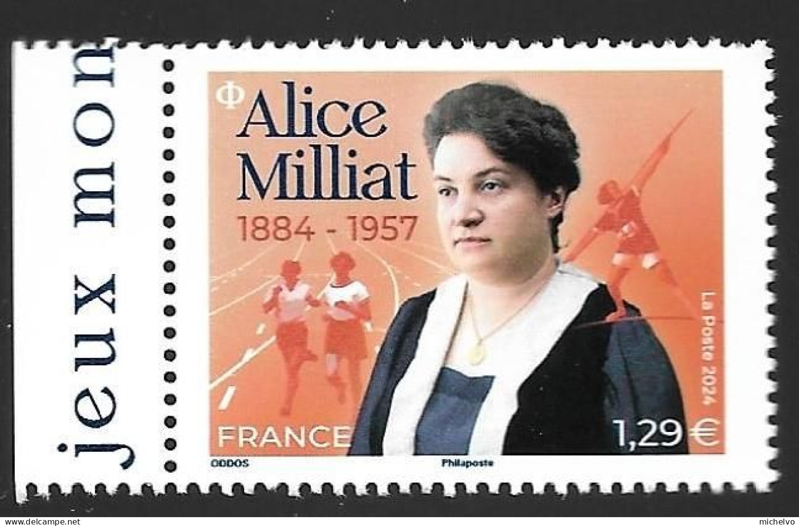 France 2024 - Alice Milliat ** - Unused Stamps