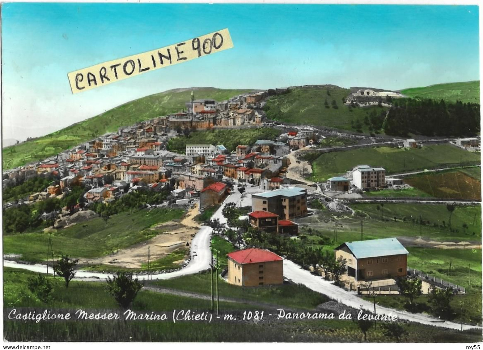 Abruzzo-chieti-castiglione Messer Marino Panorama Da Levante Differente Veduta Anni 60 - Autres & Non Classés