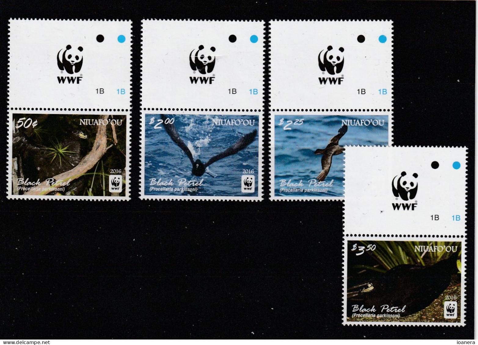 Niuafo'ou - WWF , Fauna,Reptiles.Turtles Series 4 Values With Vignettes,perforated,MNH ,Mi.606-614 - Tonga (1970-...)