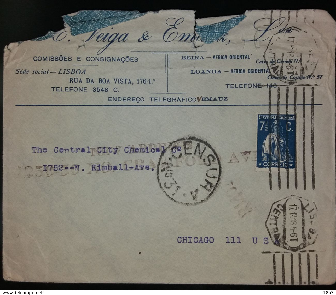 TIPO CERES - MARCOFILIA - CENSURAS - Briefe U. Dokumente