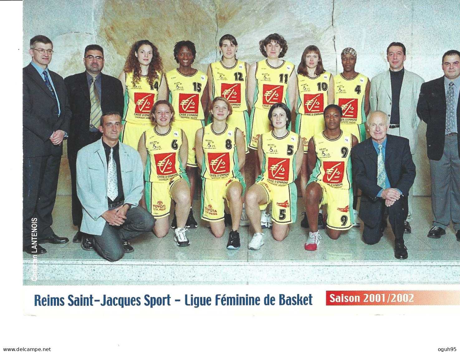 BASKET-BALL à REIMS (51) - Equipe De Reims Saint Jacques Sport - Saison 2001-2002 - Basket-ball